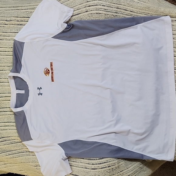 Under Armour Enumclaw Football Performance Tee - White & Gray, Size XL - Picture 1 of 4